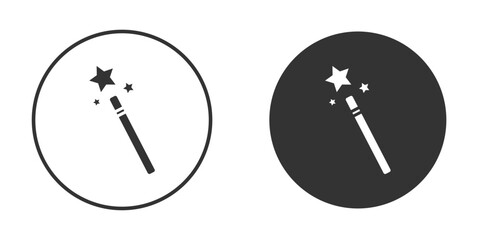 Magic wand icon vector. simple design logo icons set