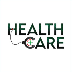 Healthcare logo medical text effect healthcare typography vector text medical PNG images