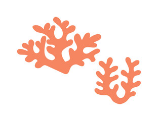 Naklejka premium Sea Coral Reef Vector Illustration – Marine Life and Ocean Scene
