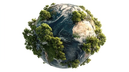 Planet Earth: Lush Greenery and Environmental Conservation