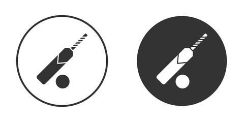Cricket icon vector. simple design logo icons set
