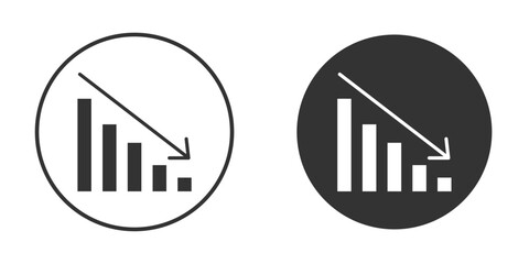 Chat arrow down icon vector. simple design logo icons set