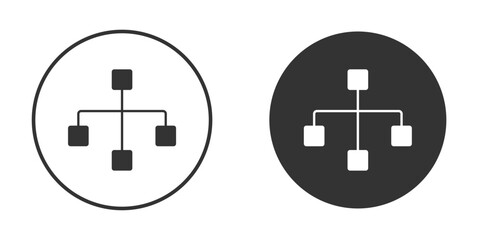Chart tree icon vector. simple design logo icons set
