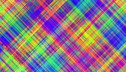 Vibrant diagonal lines interlace in a kaleidoscope of bright colors
