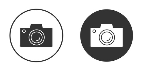 Camera icon vector. simple design logo icons set