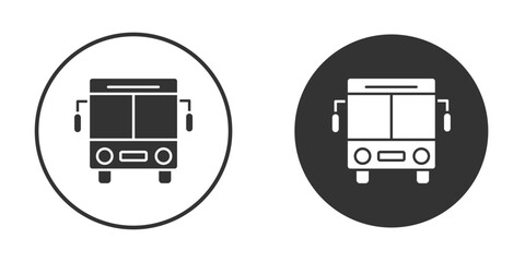 Bus icon vector. simple design logo icons set