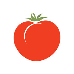 Red Tomato Logo Vector – Fresh Vegetable Icon for Food and Organic Design