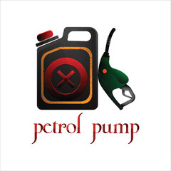 Petrol pump logo vector oil service illustration png images