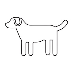 Simple Dog Outline