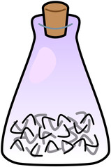 Potion Spider Legs Bottle Cute Cartoon Illustration