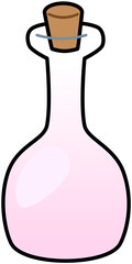 Potion Pink Round Bottle Cute Cartoon Illustration