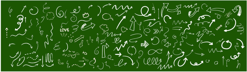 Hand drawn arrow collection vector file  © subhadip