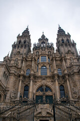 Fototapeta premium Fachada principal de la catedral de Santiago de Compostela