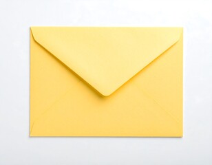 Yellow envelope on white background (1)