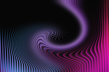 Obraz premium Abstract swirl of purple and pink light amidst digital ripples of color
