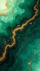 An elegant and mesmerizing artistic abstraction that showcases a beautiful interplay of colors and textures with a touch of luxury. The image highlights intricate details and a seamless blending.