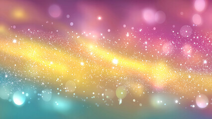 Fototapeta premium Rough Sparkling Purple Pink Gradient Sky with Shining Stars of Celebration and Hope 