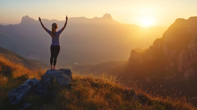 Sunrise Yoga in the Mountains