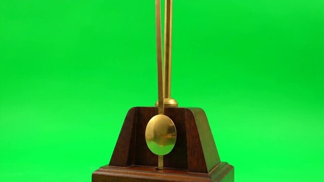 Pendulum in Motion on green screen
