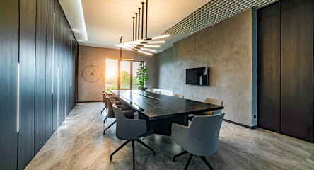 interior of conference meeting room in moder office