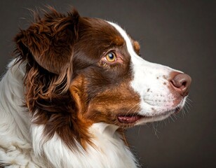 Close-up profile of a dog