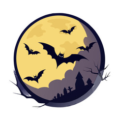 vector illustration of a halloween background