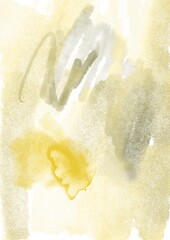 Bright Yellow Watercolor Abstract Texture