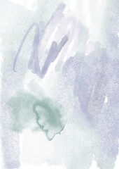 Soft Green and Purple Watercolor Abstract Background