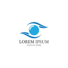 Eye Care vector logo design