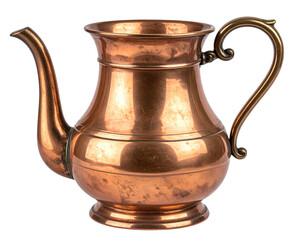 Vintage Copper Jug PNG Isolated