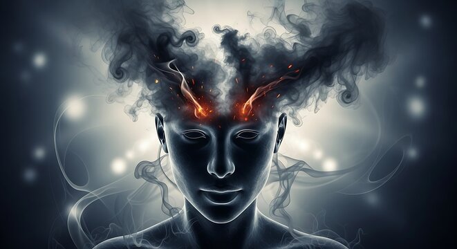 Mind in Turmoil - A Metaphorical Representation of Stress and Mental Health.