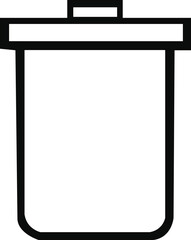 Obraz premium Trash icon in line. Dustbin, Recyclable, Recycling line icon,Garbage Bin Line Vector Icon. Editable Stroke. Pixel Perfect. For Mobile and Web. Transparent background for apps.