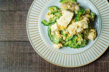 ゴーヤーチャンプルのアップ