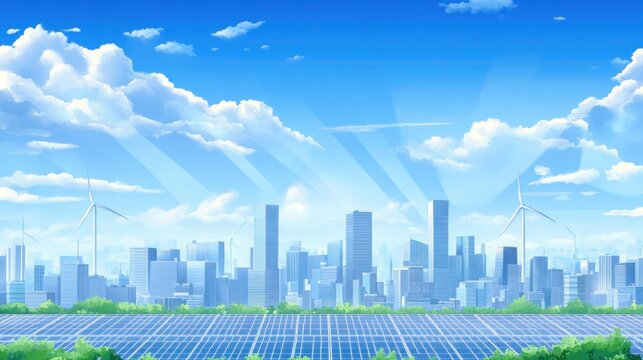 Eco-Friendly Cityscape: A Vision of Sustainable Urban Living