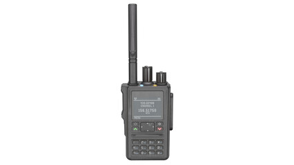 3d rendering portable radio walkie talkie dual band