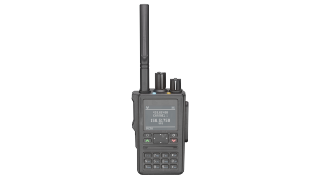 3d rendering portable radio walkie talkie dual band