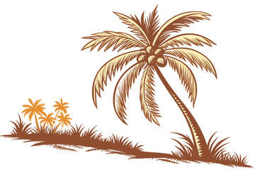 palm tree vector illustration