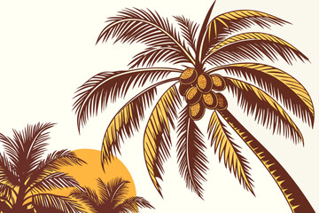 palm tree vector illustration