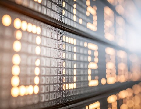 Stock Market Display Closeup.