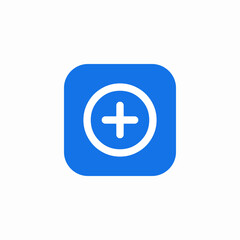 Obraz premium add plus button icon sign vector