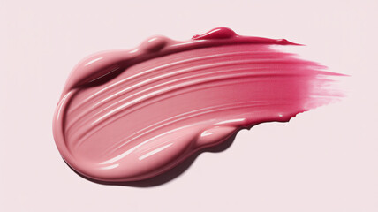 Pink Cream Brush Stroke Texture on Light Background