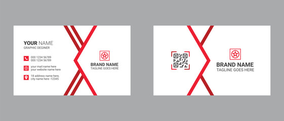 double sided business card template design. and visiting card design.