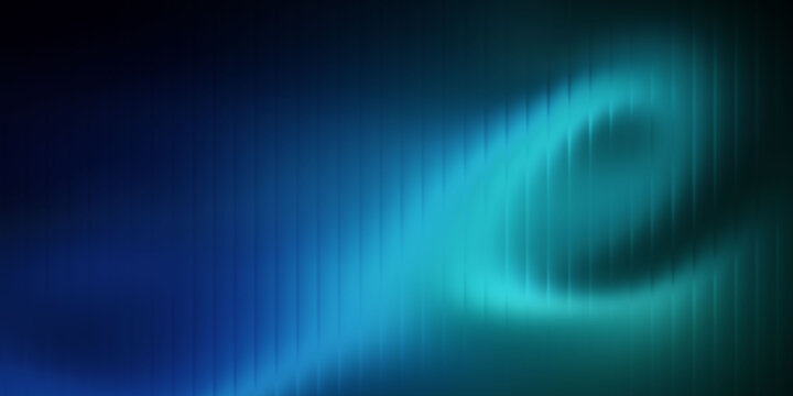Abstract blue and teal gradient wave with vertical line texture on dark background. Futuristic light pattern design for digital art and modern creative projects. Smooth glowing motion effect 