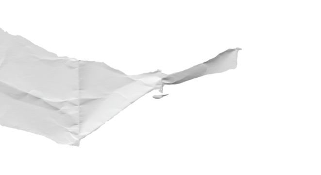 transparent paper artfully crumpled with organic textures, natural folds, and delicate shadow play on a transparent studio background, soft diffused high-key lighting, concept of ideation and