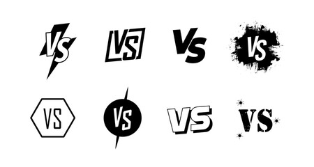 Creative vs design set in various styles for dynamic use in media projects
