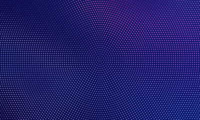 Navy blue abstract vector long banner. Business minimal background with halftone circle frame and copy space for text. Social media header, web banner