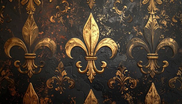 Fleur-de-lis wallpaper, texture regal