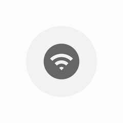 wifi turn on icon sign vector
