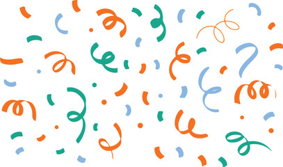 Fototapeta premium Confetti Decoration Celebration Streamers Colorful Falling Decoration Fun