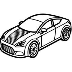 Obraz premium black sports car
